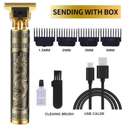 Professional Cordless Hair Clipper for Men - Waterproof Rechargeable