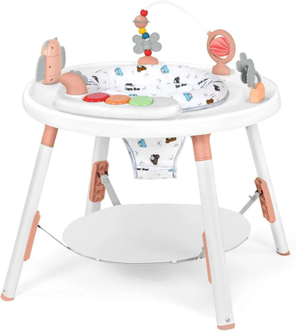 Baby activity center, 3-in-1 with detachable toys and 360 degree rotating seat, ideal for toddler development and entertainment