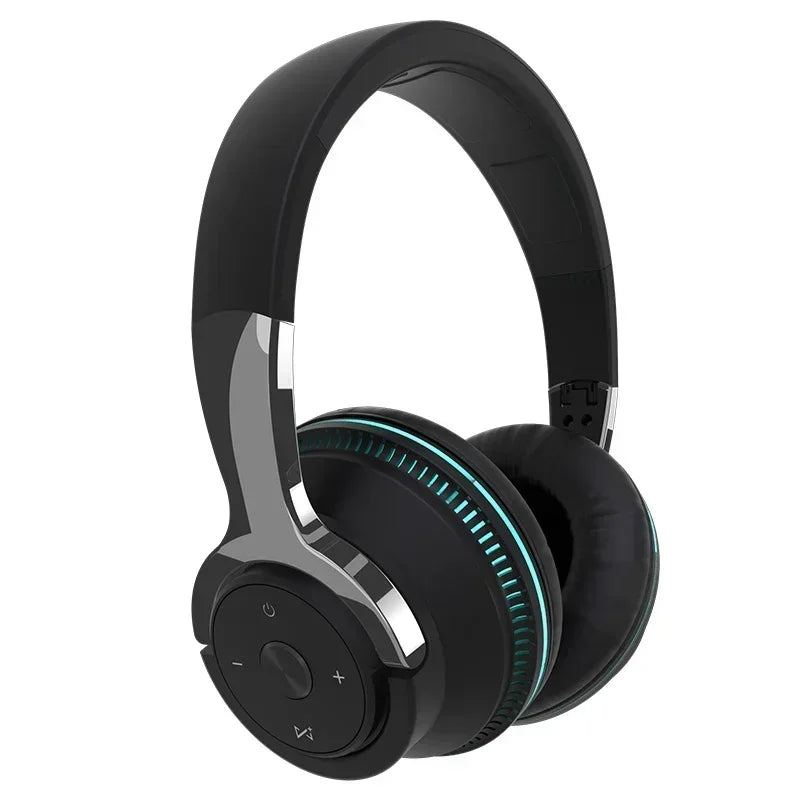 AuraWave Over-Ear Headphones - Hi-Res Audio, Bluetooth 5.3 & Wired AUX
