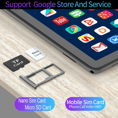 10.1-inch Tablet with 4GB RAM 64GB ROM, Android 11 System