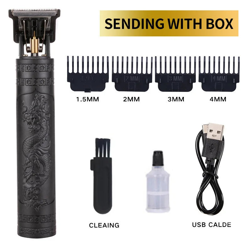 Professional Cordless Hair Clipper for Men - Waterproof Rechargeable