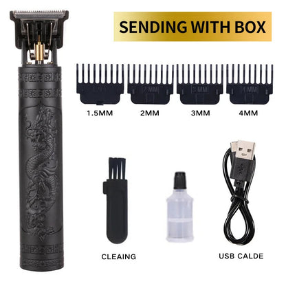 Professional Cordless Hair Clipper for Men - Waterproof Rechargeable