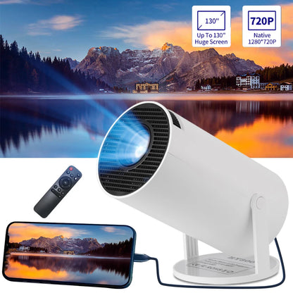 GerTong Go-Anywhere Movie Projector: 1080P & 200 ANSI Brightness