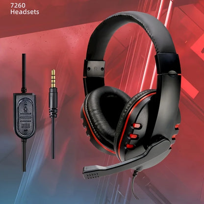 7260 Pro Wired Headset - Multi-Platform Compatible for Office, Study & Gaming
