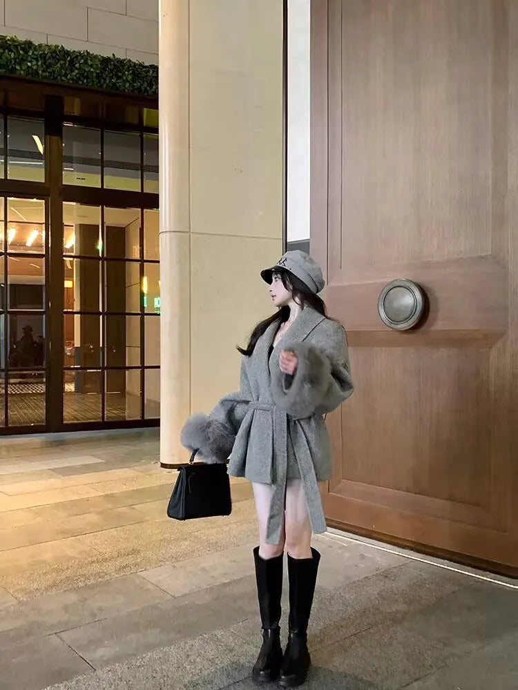 New Women's Brown Woollen