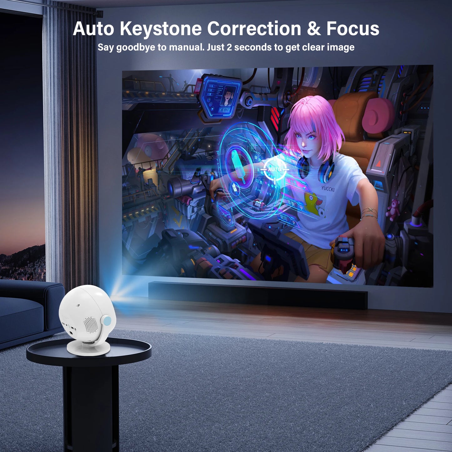 Salange 4K UHD Projector Android 11 with    WIf1 6 and Bluetooth