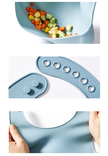 Baby Bib Adjustable Waterproof Bibs Babies