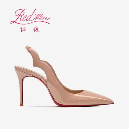 Heels Red Shiny Bottoms sexy Pointed