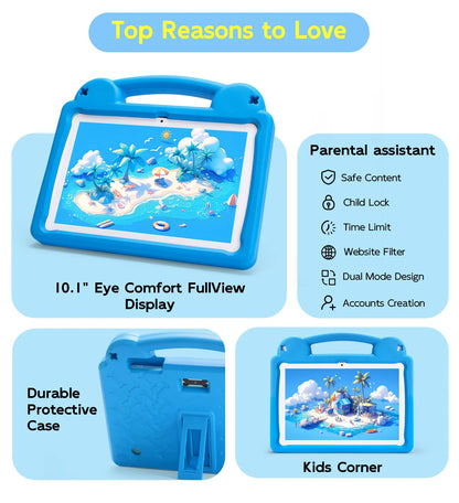 ANRY 2025 Kids Tablet Android 15 10.1 Inch A523 2.0GHZ 8GB