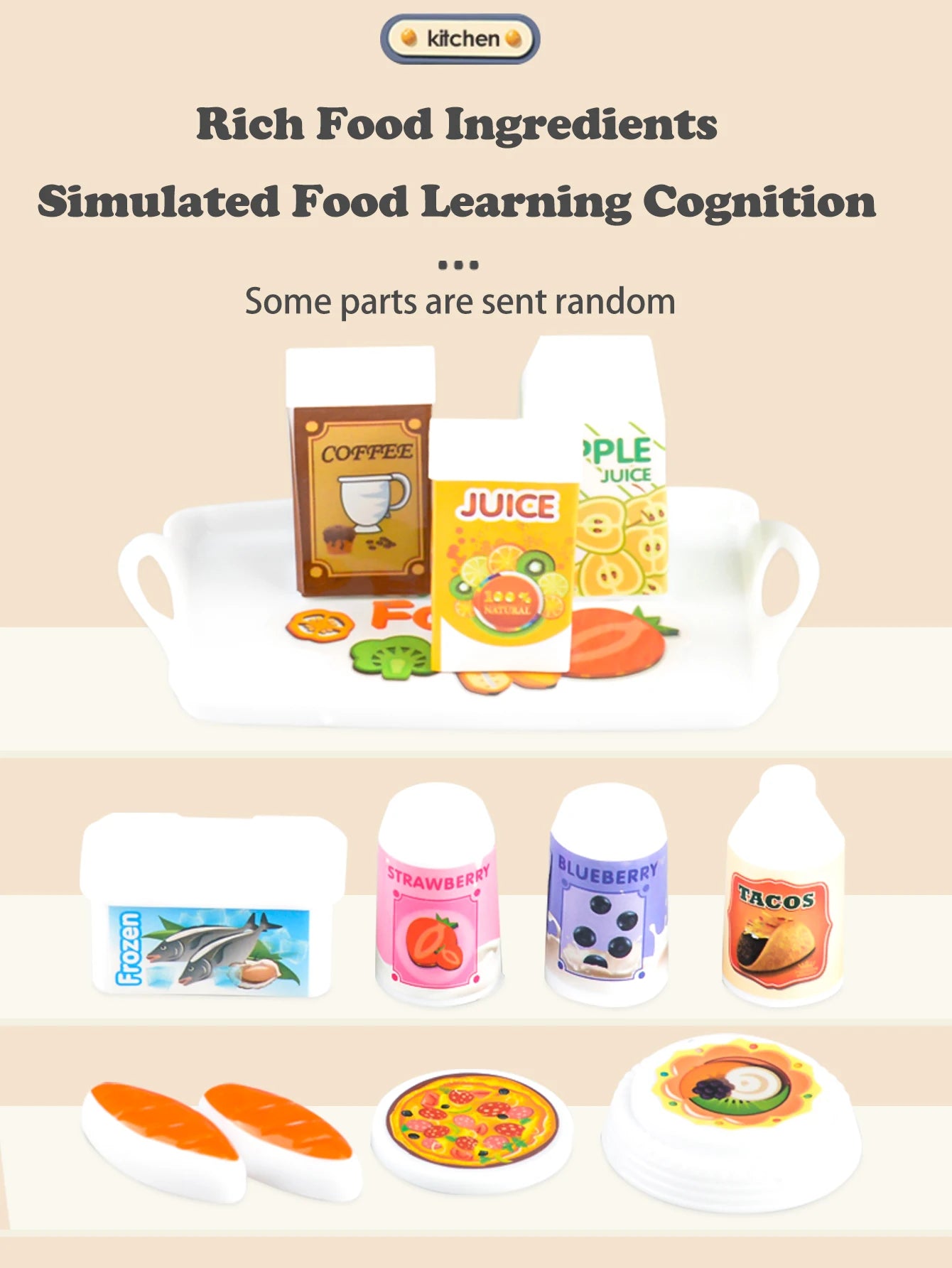 Kids Play Kitchen Accessories Playset