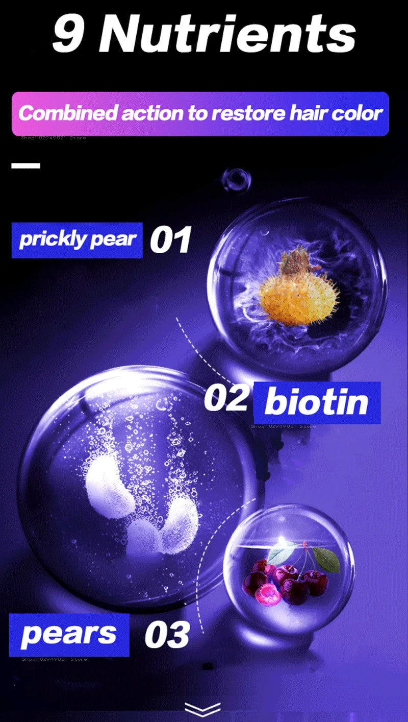 Anti Gray Hair Essence Hair Blackening Serum