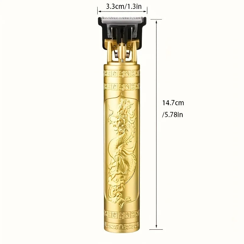 T9 Dragon-Carved Hair Clipper for Men