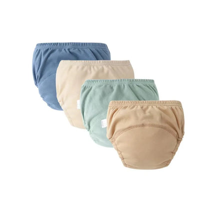 4PCS Baby Waterproof Diapers Pee Shorts Underwears Reusable Soft Ecological Cotton Toddler Potty Training Pants For Boys Girls