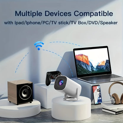 HD mini projector, supports 4K video, resolution 1280x720P