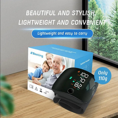 New Touch Screen LED Rechargeable Wrist Blood Pressure Monitor