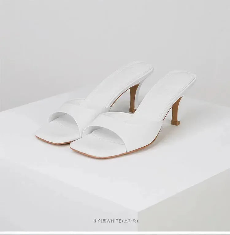 Women Elegant Casual Comfortable Black High Heel Sandals