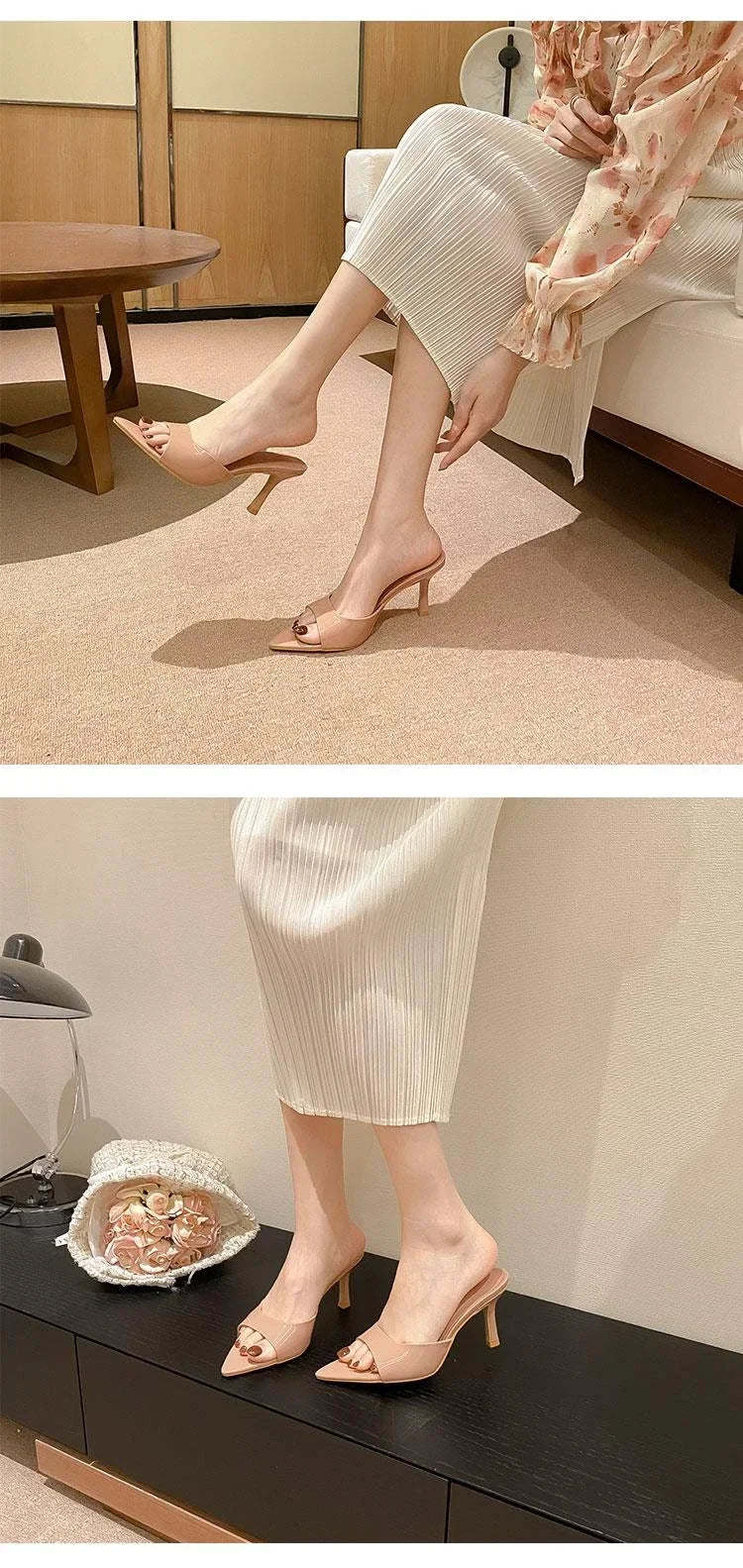 Thin Heels Pointed Toe