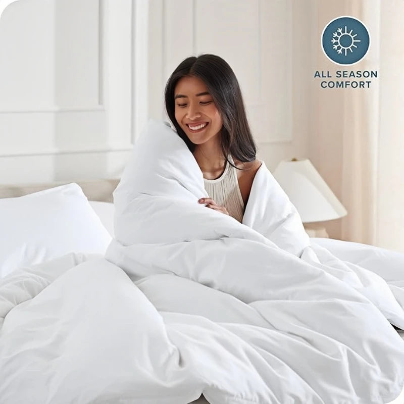 Soft Brushed Bedding Set - 3-Piece Duvet Cover & Pillowcases