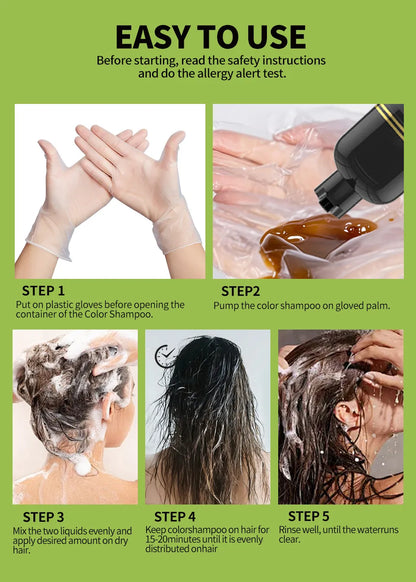 Rosemary Black Hair Dye Shampoo 500ml