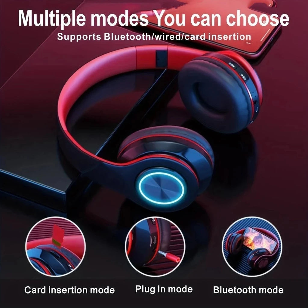 Wireless On-Ear Headphones, Bluetooth 5.0 with Mic for Sports & Gaming