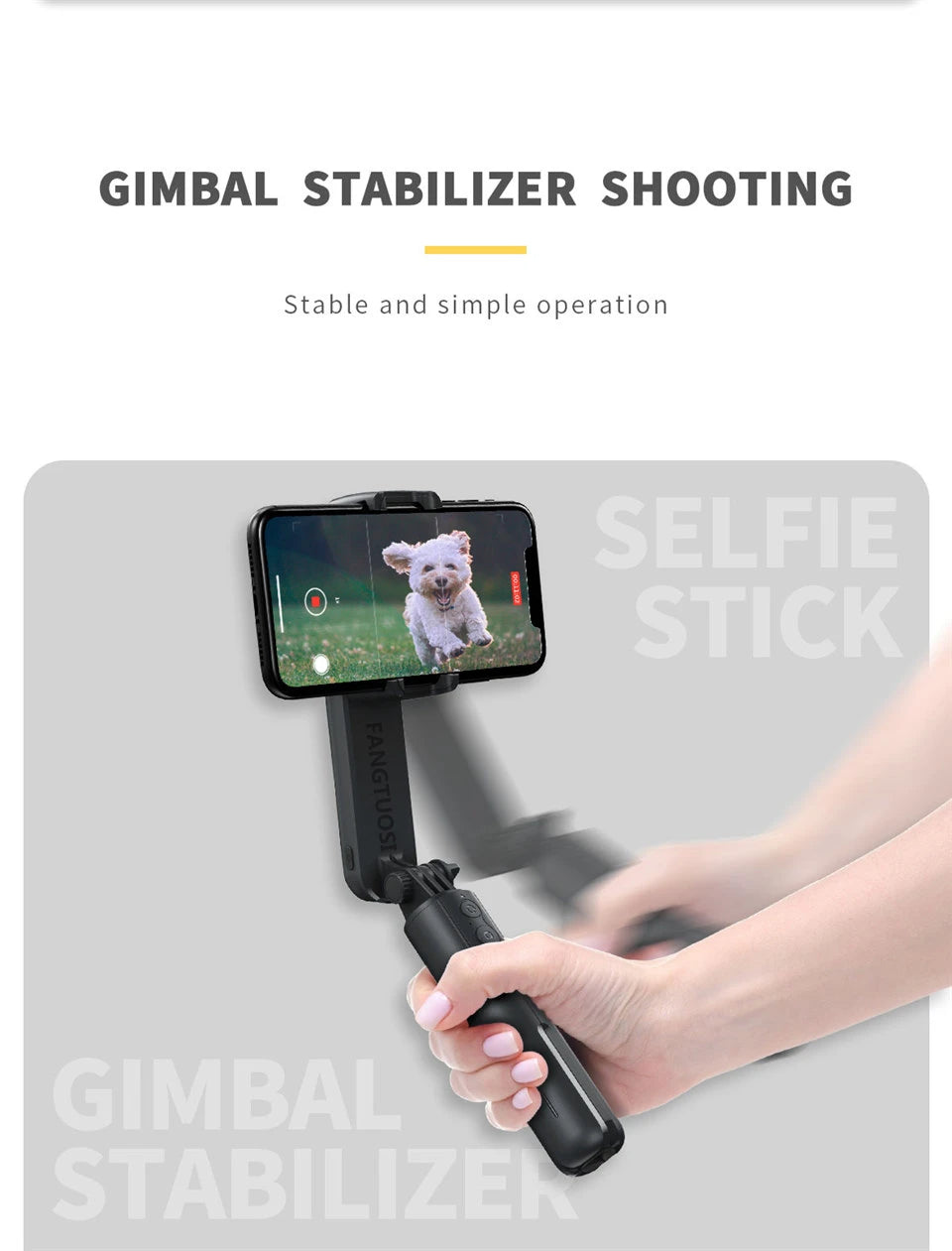 Gimbal Stabilizer For iPhone Android Cell Mobile Phone