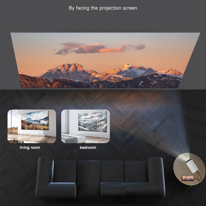 GerTong Go-Anywhere Movie Projector: 1080P & 200 ANSI Brightness