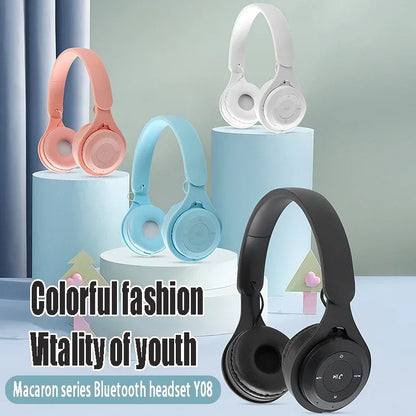 Y08 Wireless Headphones, Bluetooth 5.0 Over-Ear Sports & Gaming Headset