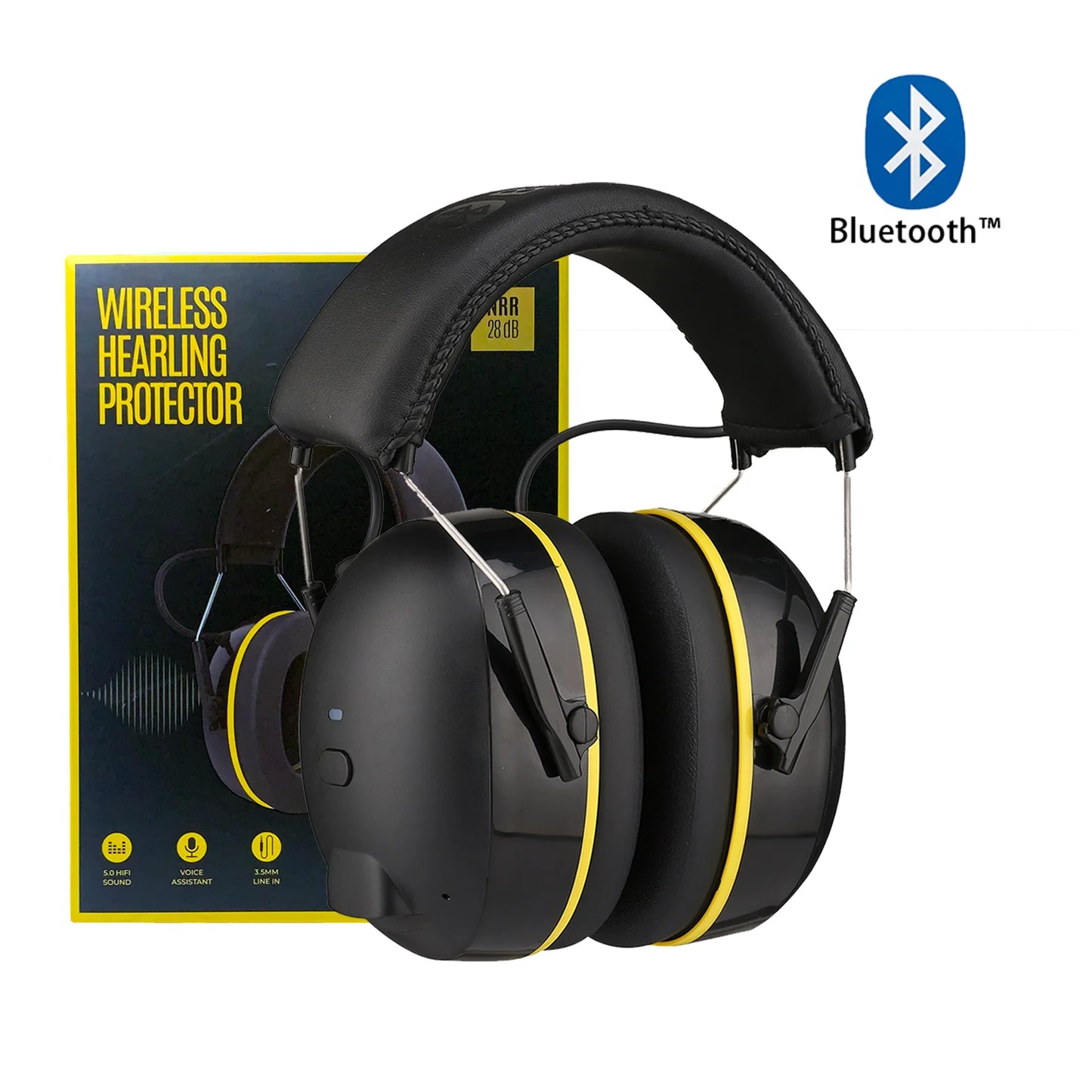 TuneGuard Pro - Bluetooth Earmuffs with Noise Reduction for Music & Safety