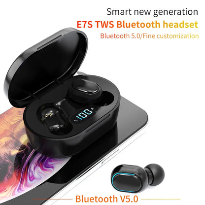 E7s Tws Earphones Bluetooth Earbuds Blutooth Noise Reduction Wireless Earphone With Mic Gamers Headphones High Quality Hand Free