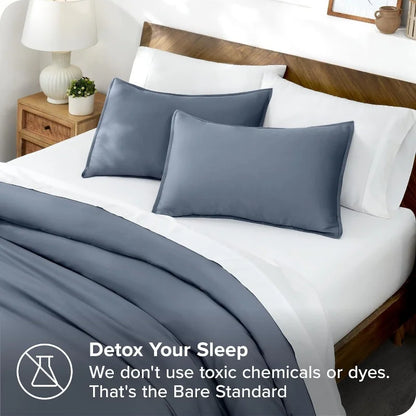 Lyocell Bamboo Bedding Set: Single Duvet Cover & Pillowcases