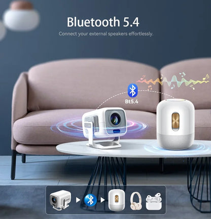 DITONG X3Plus HD projector Native 1080P support 4K WIFI6 BT5.4