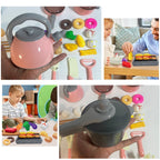Play Kitchen Accessories Kit with Play Pots