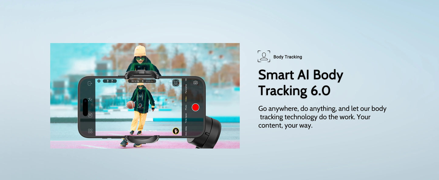 AOCHUAN Smart Phone XPro Smartphone 3 Axis Gimbal Stabilizer