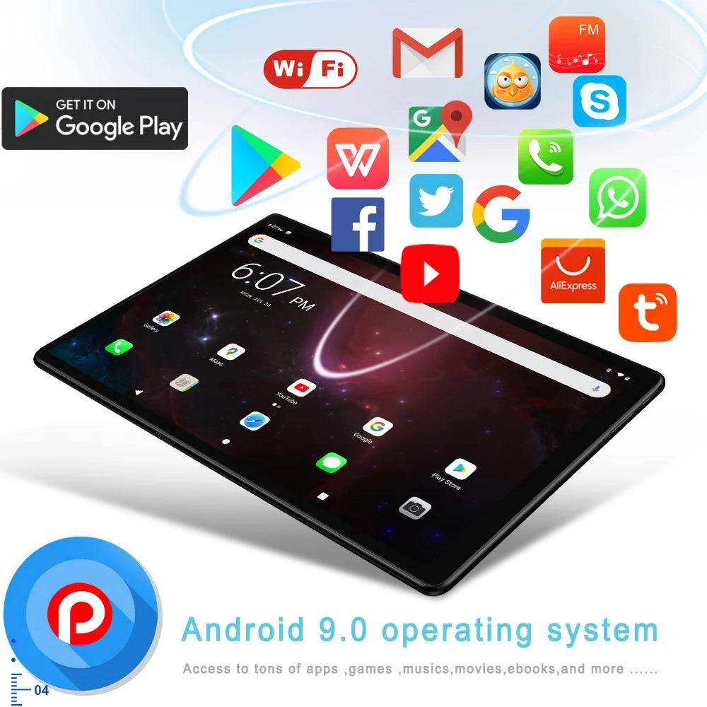 10.1 Inch Tablet Android 11 &nbsp;6GB RAM 128GB ROM 3G 4G