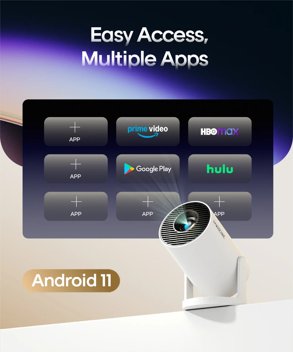 Magcubic Projector Android 11 4K 1280*720P HY300 Pro + Dual Wifi