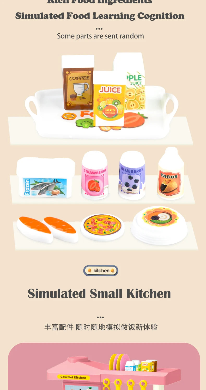 Kids Play Kitchen Accessories Playset