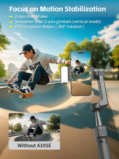 Selfie Stick Foldable Wireless Tripod Gimbal