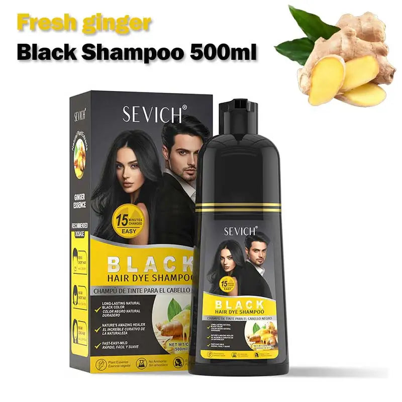 Rosemary Black Hair Dye Shampoo 500ml