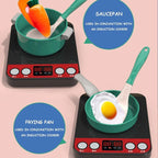 Play Kitchen Accessories Kit with Play Pots