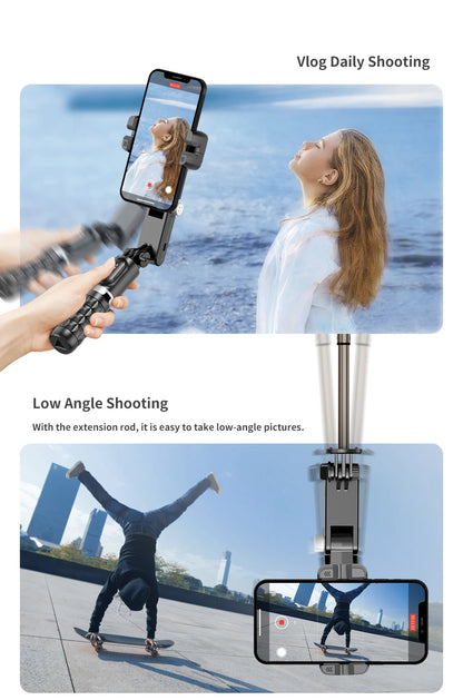 Selfie Stick Phone Gimbal Stabilizer For iPhone Android