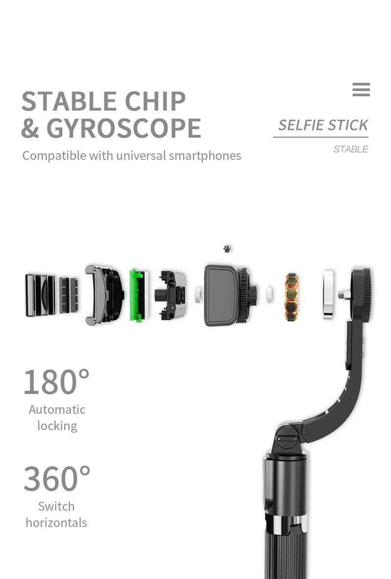 Gimbal Stabilizer For iPhone Android Cell Mobile Phone