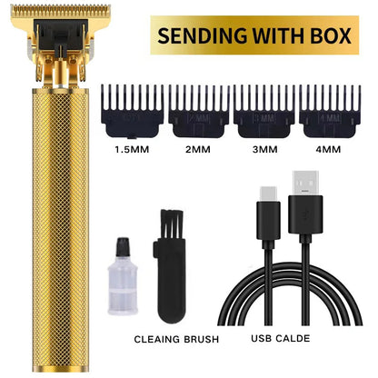 Professional Cordless Hair Clipper for Men - Waterproof Rechargeable