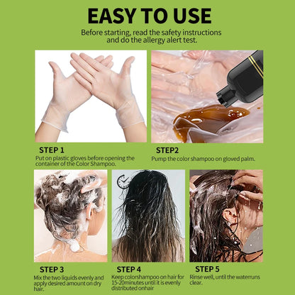 Rosemary Black Hair Dye Shampoo 500ml