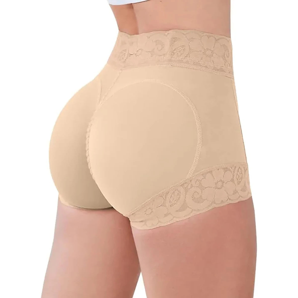 High-Waist Shaping  Tummy Butt Lift Control Shorts
