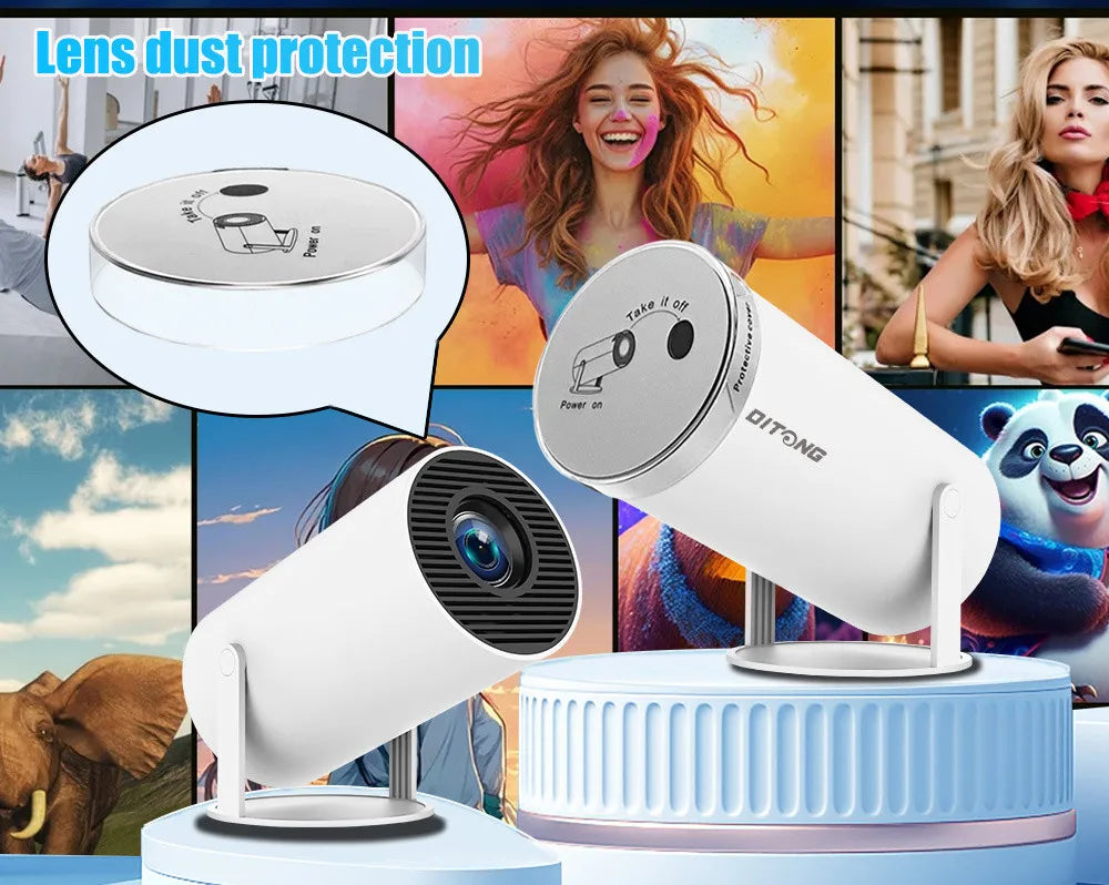 DITONG HY300 Plus Projector Android 4K 1280*720P Dual Wifi