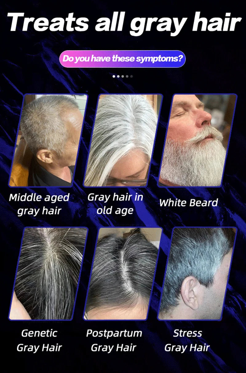 Anti Gray Hair Essence Hair Blackening Serum