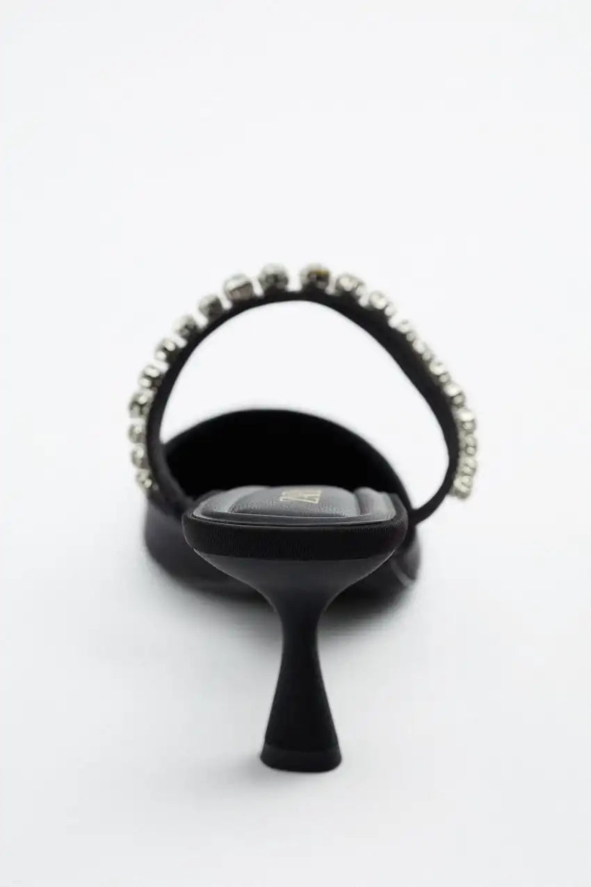 New Pointed Toe Stiletto Black Sexy