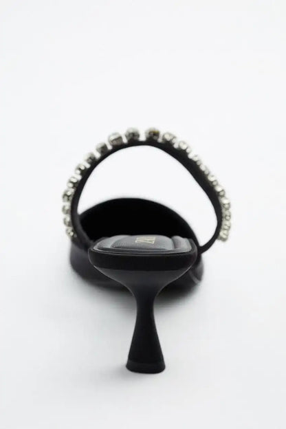 New Pointed Toe Stiletto Black Sexy