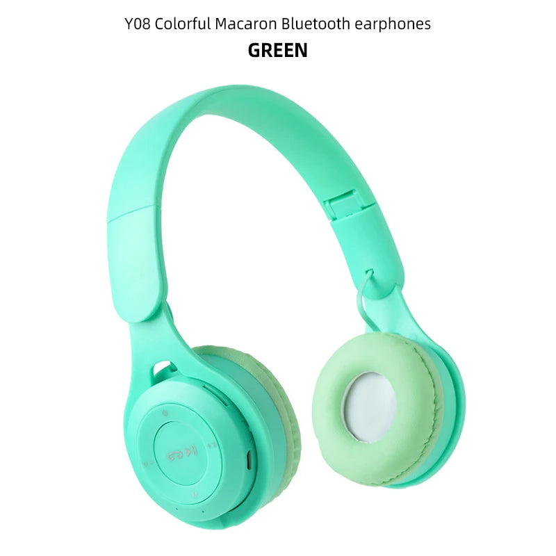 Foldable Kids Headphones - Wireless Bluetooth Over-Ear for Music & Gaming