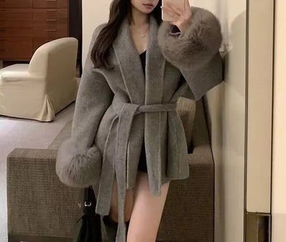 New Women's Brown Woollen